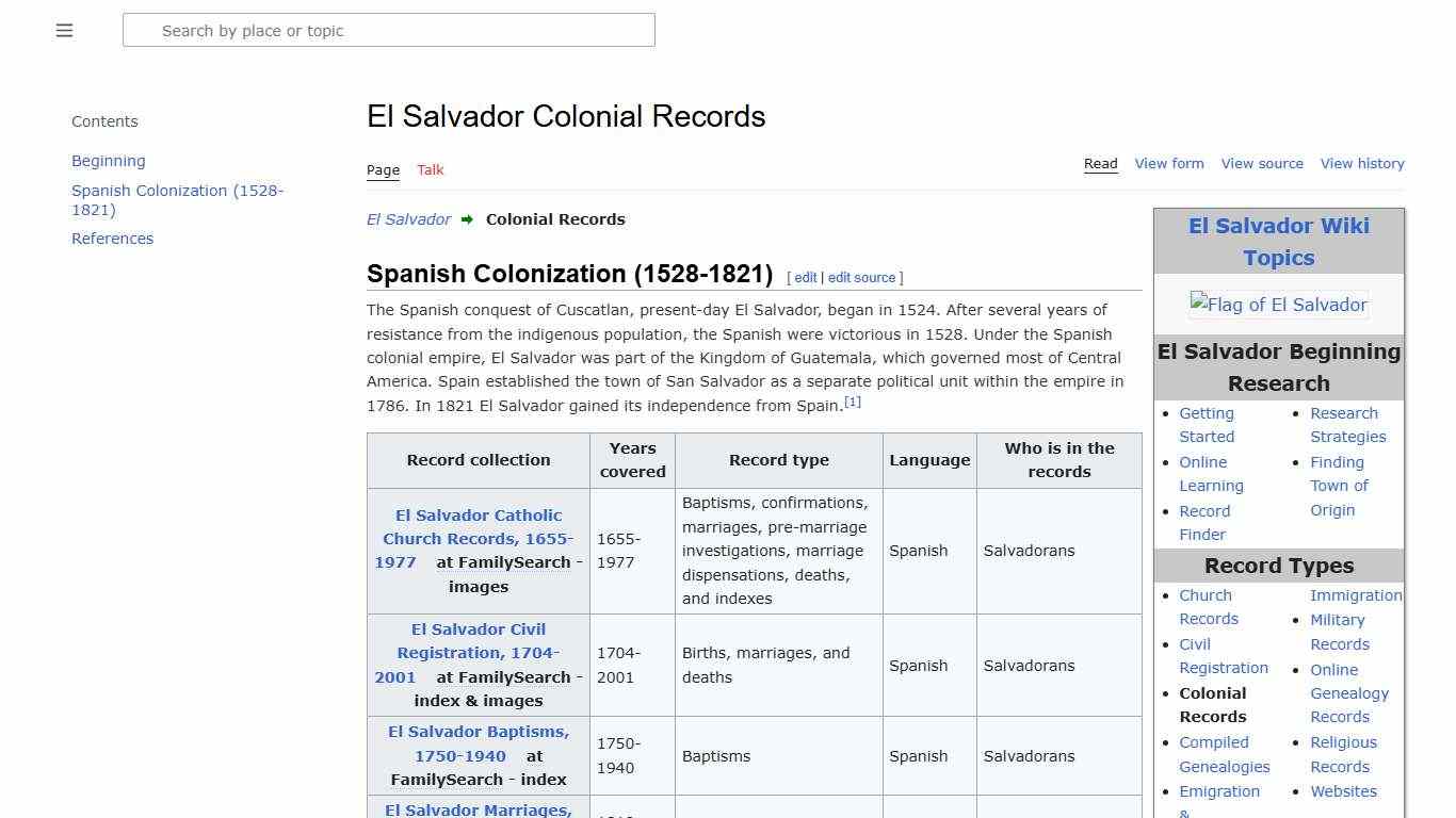 El Salvador Colonial Records • FamilySearch